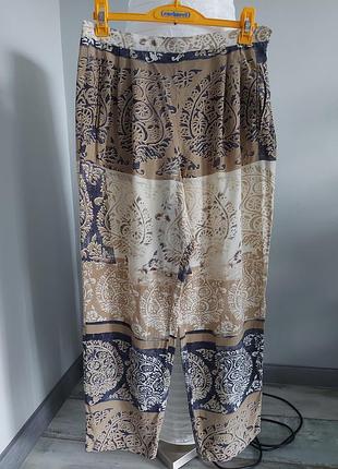 Бронзовые шелковые брюки cerruti 1881