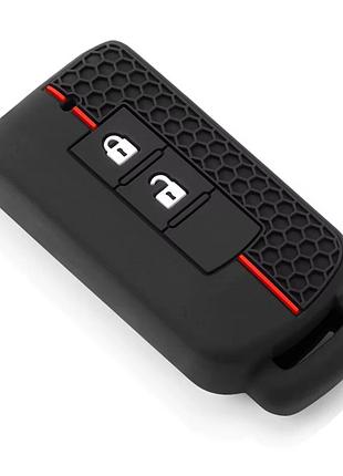 Силиконовый чехол на смарт ключ mitsubishi 2 кнопки