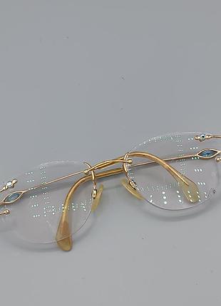 Винтажная позолоченная оправа daniel swarovski 24kt gp