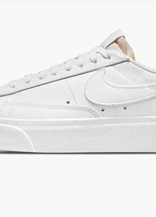 Кросівки розмір 40 жіночі nike blazer low platform white dj0292-100