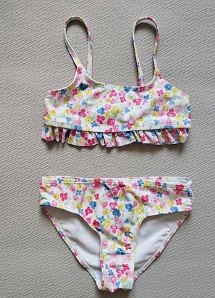 Класний роздільний купальник у квітковий принт на 4 роки primark