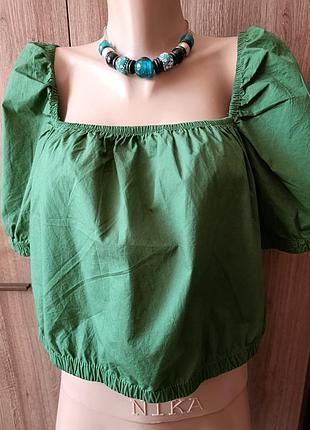 Блузка коротка жіноча h&m pp m котон