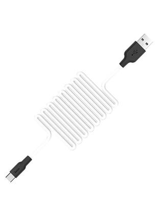Дата кабель hoco x21 silicone type-c cable (1m) 3