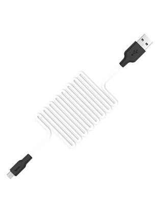 Дата кабель hoco x21 silicone microusb cable (1m) 3