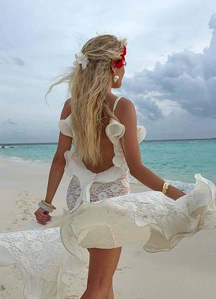 Легкое пляжное платье - твой effortless summer look 🌊 подчеркивает загар • размеры s-m • арт.266