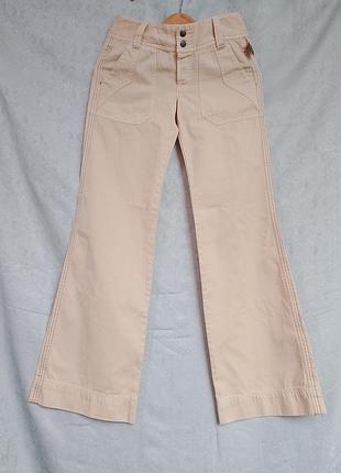 Брюки diesel размера 24, xs, женщинам хлопок бежевый цвет