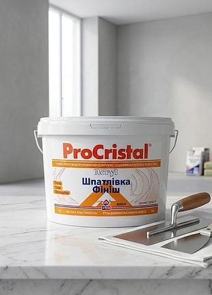 🏠✨ шпаклівка procristal фініш ip-24 7.5 кг – професійна фінішна шпаклівка для ідеально гладких стін та стель