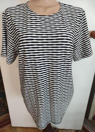 Фирменная кофта / футболка gerry weber в полоску, размер 44 (xl)