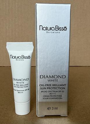 Natura bisse diamond white oil-free sun protection spf50 сонцезахисний крем для обличчя spf50, 3ml