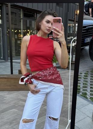 Топ жіночий червоний топ
