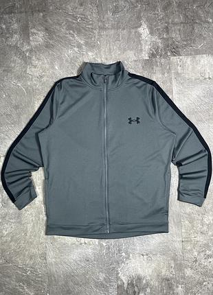 Спортивна кофта олімпійка under armour андер армор чоловіча сіра майстерка оригінал на замку тренувальна зип