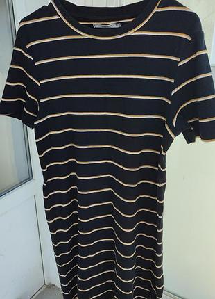 Сукня pull&amp;bear в рубчик у смужку 2