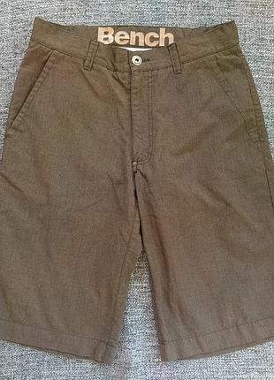 Шорты bench мужские р. 28 коричневые chino летние вискоза/полиэстер