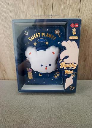 Блокнот-антистрес sweet planet squishy notebook mini