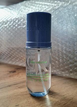 Парфумований спрей міст димка для тіла та волосся calvin klein silky coconut