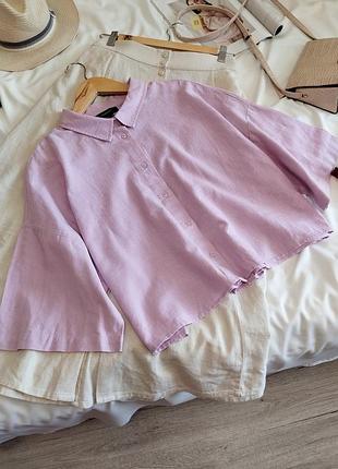 Бузкова сорочка оверсайз вкороченого крою primark 3xl плюс сайз батал