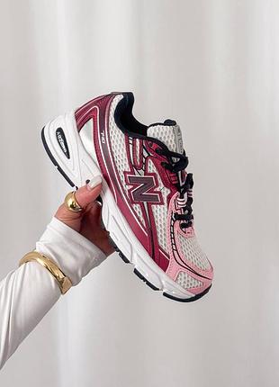 Жіночі кросівки new balance 740 white/burgundy