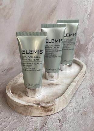 Розкішний денний крем проти зморшок "морські водорості" elemis pro-collagen marine cream