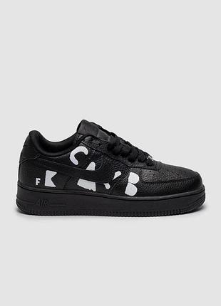 😎 мужские кроссовки nike air force 1 low x comme des garçons air black