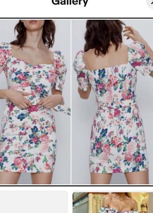 Квіткова сукня zara xs