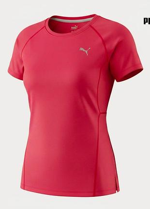 Оригінальна жіноча спортивна трекінгова футболка puma розмір s рожева для бігу залу фітнесу тренувань пуху а1