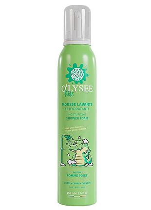 Дитяча крем-пінка для купання 3 в 1 з ароматом яблука та груші o'lysee whipped shower foam apple & pear, 250 мл
