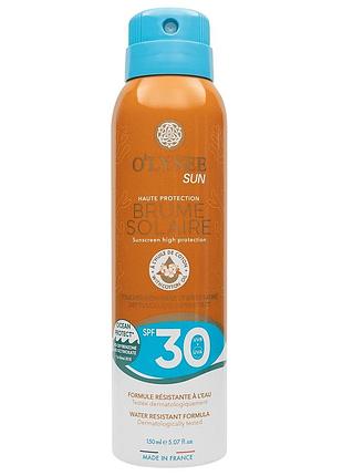 Ароматизований сонцезахисний спрей spf30+ o'lysee high protection sun mist spf 30, 150 мл