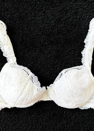 La perla білий мереживний бюстгальтер