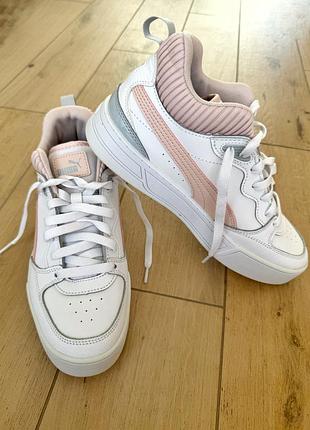 Кросівки puma, оригінал, з натуральної шкіри, в ідеальному стані, розмір 40 (устілка 25.5 см)