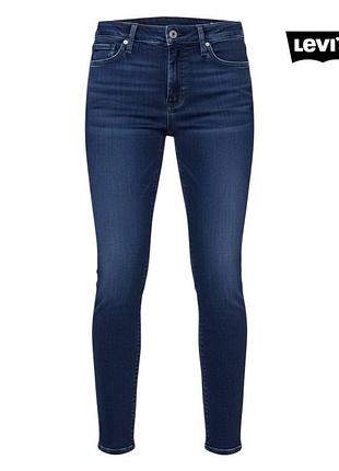 Оригінальні жіночі джинси levis denim curve slim розмір s 27 сині скіні високі вузькі обтягувальні штани лівис лівайс із високою посадкою талією а1