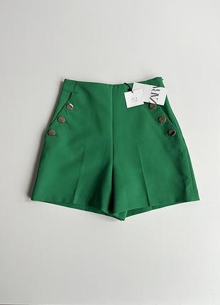 Шорти зелені zara