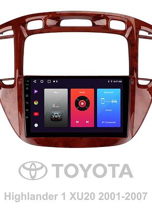 Штатна магнітола sigma f9216 2+32 gb toyota highlander 1 xu20 2001-2007 9"