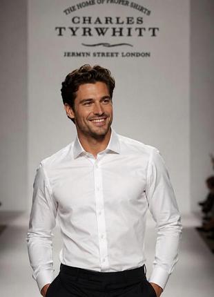 Сорочка чоловіча charles tyrwhitt біла м бавовна