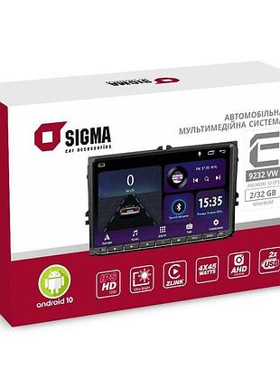 Автомагнитола sigma e9232 vw android 10 2+32 gb (9") 2