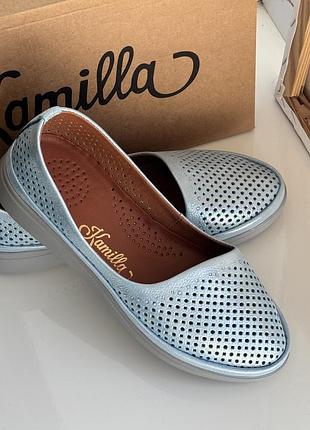Жіночі шкіряні балетки kamilla