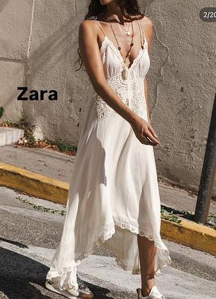 Нове плаття від zara, колір екрю. розмір xs, можна і на s