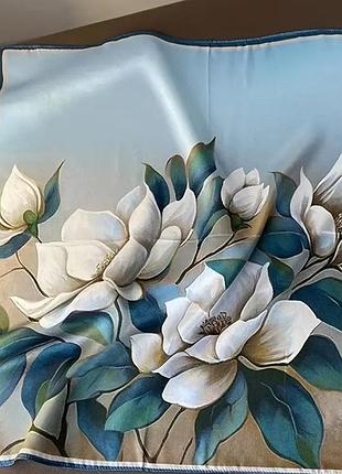 Zara хустинка шарф з пакуванням новий шовковий на шию на голову