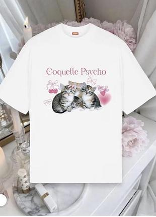 Футболка з принцом coquette psycho s oversize