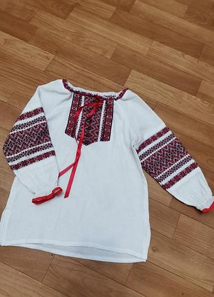 Вышиванка для девочки 6-8 лет