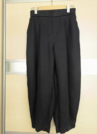 Льняные брюки barrel benetton