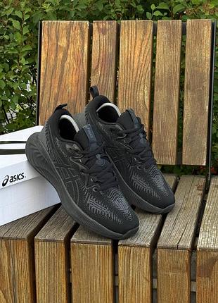 Мужские летние кроссовки asics gel cumulus черные