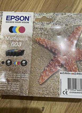Чотирикольоровий набір чорнил epson