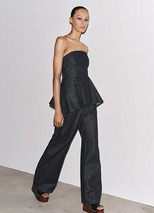 Топ джинсовий zara