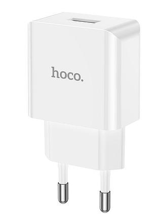 Зарядное устройство hoco leisure single port charger c106a | 1usb, 10.5w/2.1a | white