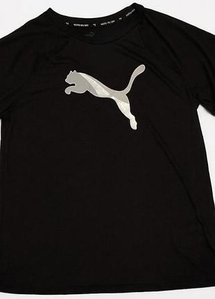 Футболка puma оригинал виксоза,пума женская черная спортивная футболка,puma жіноча чорна футболка з віскози