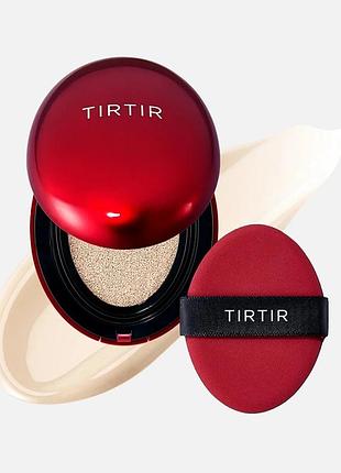 Кушон для обличчя з ідеальним покриттям tirtir mask fit red cushion 18g 13n fair ivory