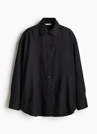 Льняная рубашка h&amp;m