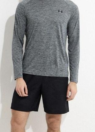 Чоловічий спортивний лонгслив, сірий, under armour, розмір xl