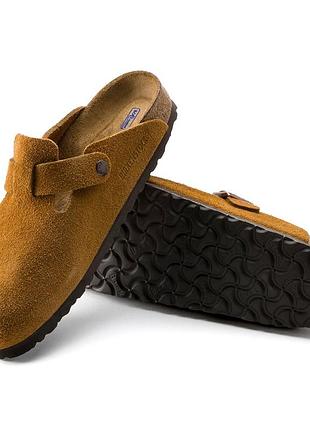 42 р(27 см). birkenstock boston сабо  замша оригінал