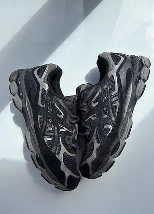 Кросівки asics gel-nyc black graphite grey